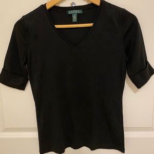 Ralph Lauren's  Elbow-Sleeve Top.